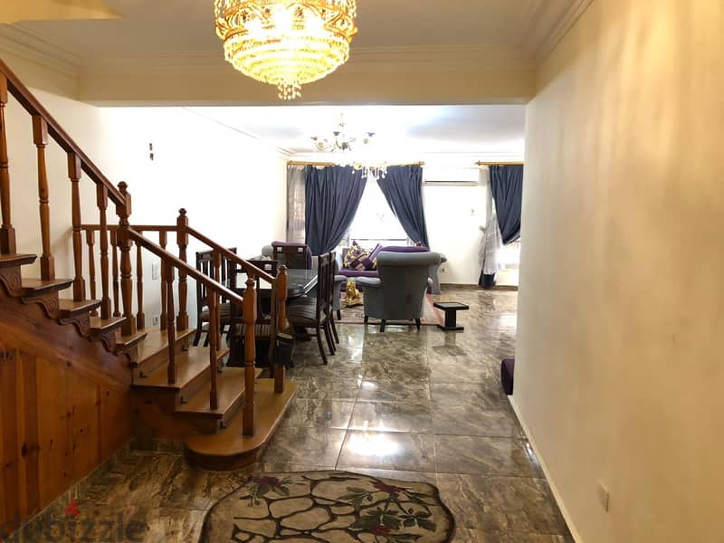 Duplex 250 sqm for sale, furnished, in Al-Aqsa Mosque Street 14