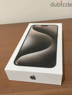 iphone 15 pro max 256 gb natural titanium - new sealed middle east