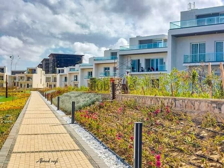 Apartment with garden for sale in Mazarine Alamin, finished and ready for inspection and receipt on the tourist walkway 2