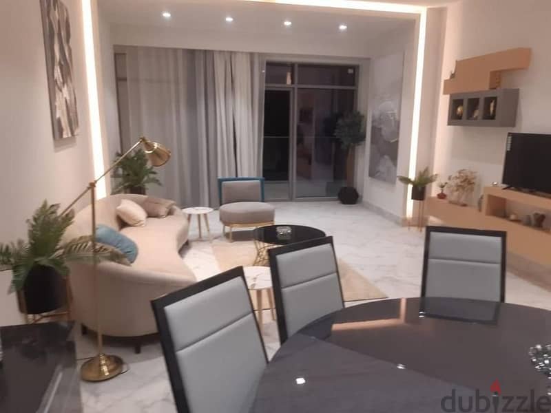 Apartment with garden for sale in Mazarine Alamin, finished and ready for inspection and receipt on the tourist walkway 7
