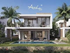 Fully finished chalet for sale in Azha North Coast ras elhekma with 5% down payment and installments 0