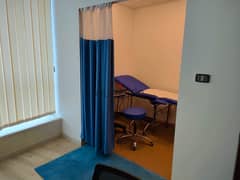 Clinic for rent fully finished + AC and furnished, on main street in heart of Sheikh Zayed