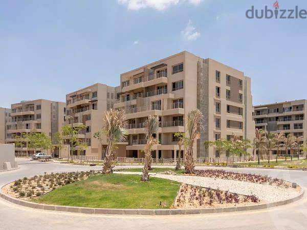 apartment with garden fully finished direct on lagoon , palm hills new cairo cleo 3