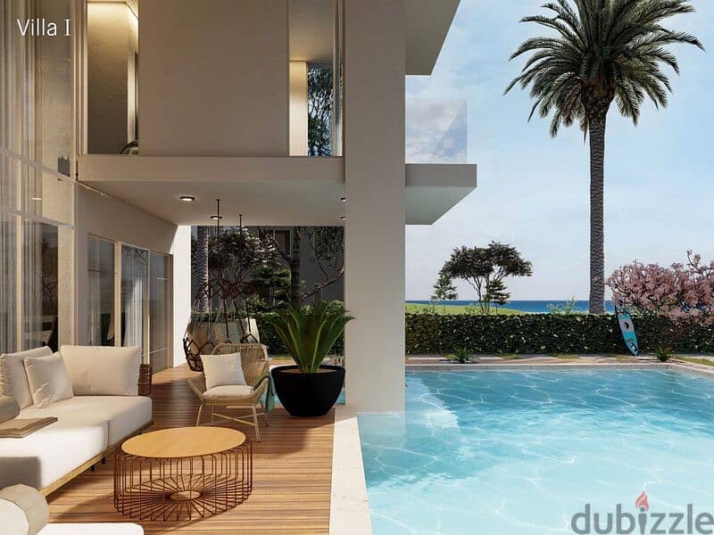 Own a first row villa to the sea with a down payment of 2.6 million in Hyde Park, North Coast 1