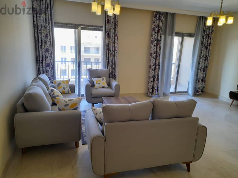 For Rent Furnished Apartment Prime Location in Compound 90 Avenue 1