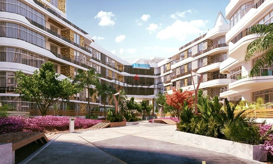شقه للبيع 3 غرف بحري  في بلوم فيلدز مدينه المتسقبل تطوير مصر   Bloomfields Al-Mustaqbal City Tatwer misr 3