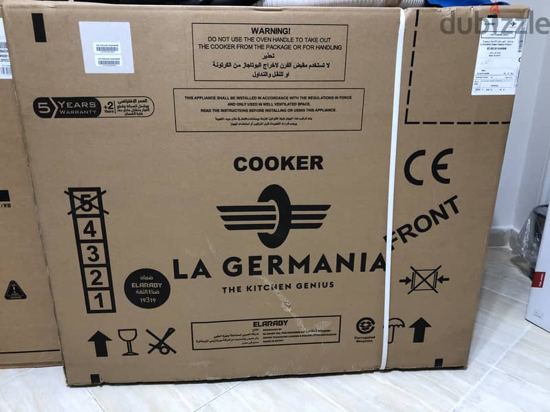 La Germania 9D10GUB1X4AWW Freestanding Cooker with 5Gas Burners 90x60 1