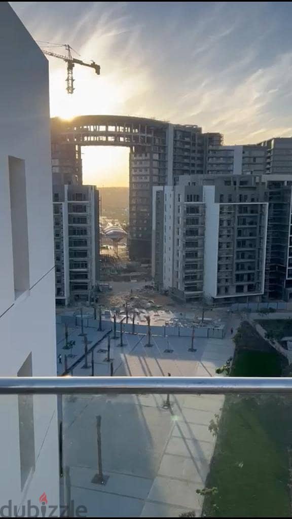Apartment for sale open view 185 meters + terrace 34 meters, fully finished + AC and kitchen, with 10% down payment, Zed Towers Sheikh Zayed 3