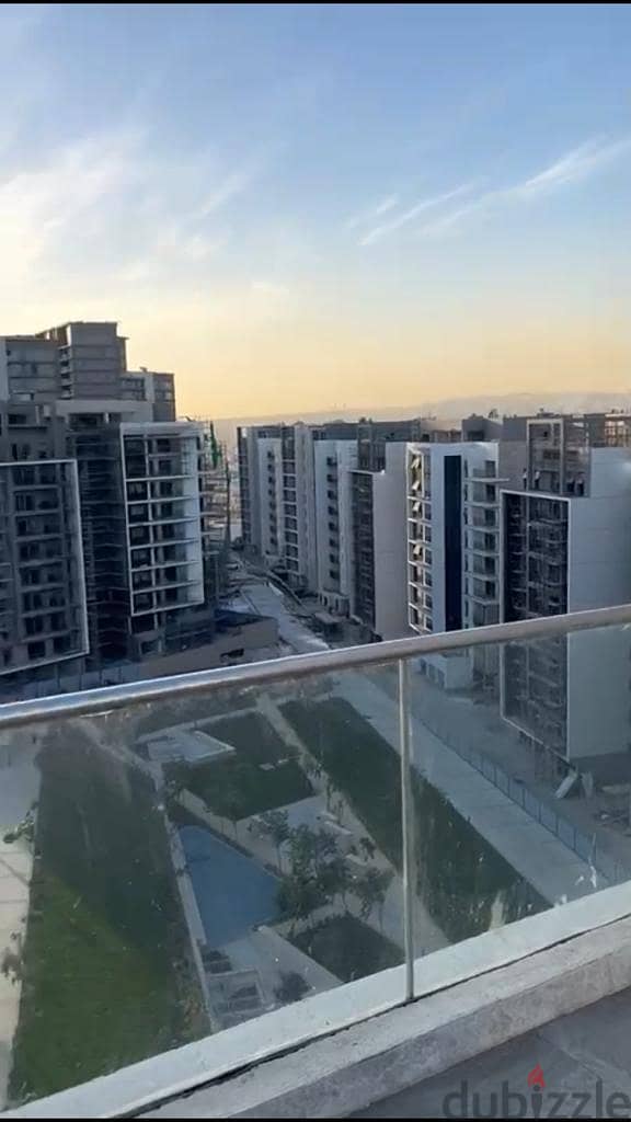 Apartment for sale open view 185 meters + terrace 34 meters, fully finished + AC and kitchen, with 10% down payment, Zed Towers Sheikh Zayed 5