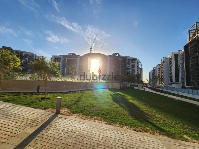 Apartment for sale open view 185 meters + terrace 34 meters, fully finished + AC and kitchen, with 10% down payment, Zed Towers Sheikh Zayed 7