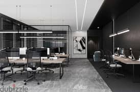 A 50-meter office is ready for inspection in a fully built mall, number one, on the Al-Amal and Ministries axis, directly in front of the Sports City, 0