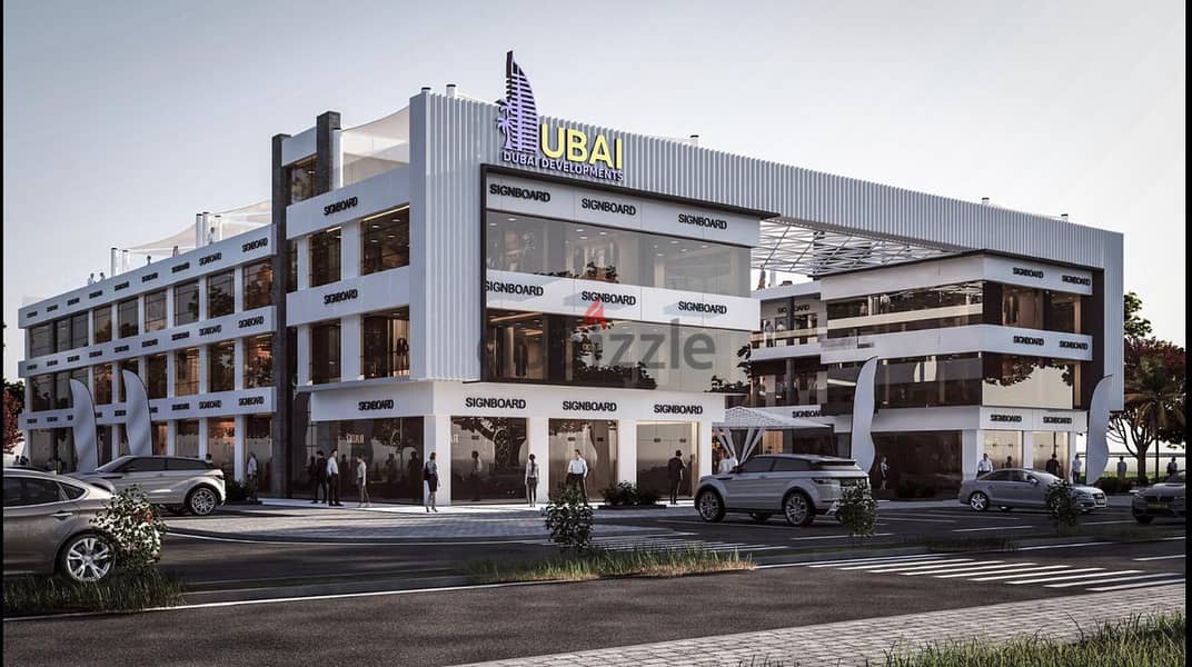 Shop for sale, ground floor, 31 meters, facing the plaza, in a mall on the service axis in Hadayek October 2