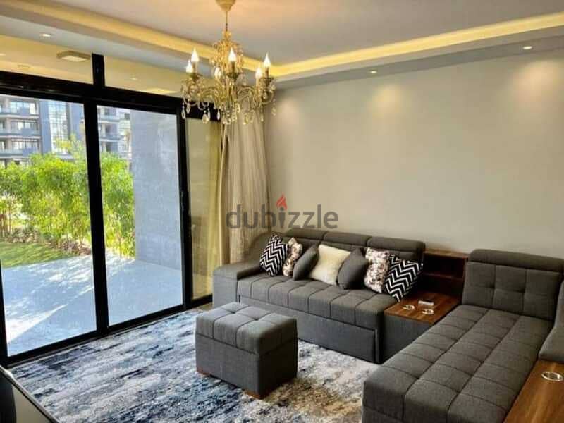 Apartment 122 sqm, finished, with a view garden, in the Fifth Settlement, Azad New Cairo, directly behind the American University 1