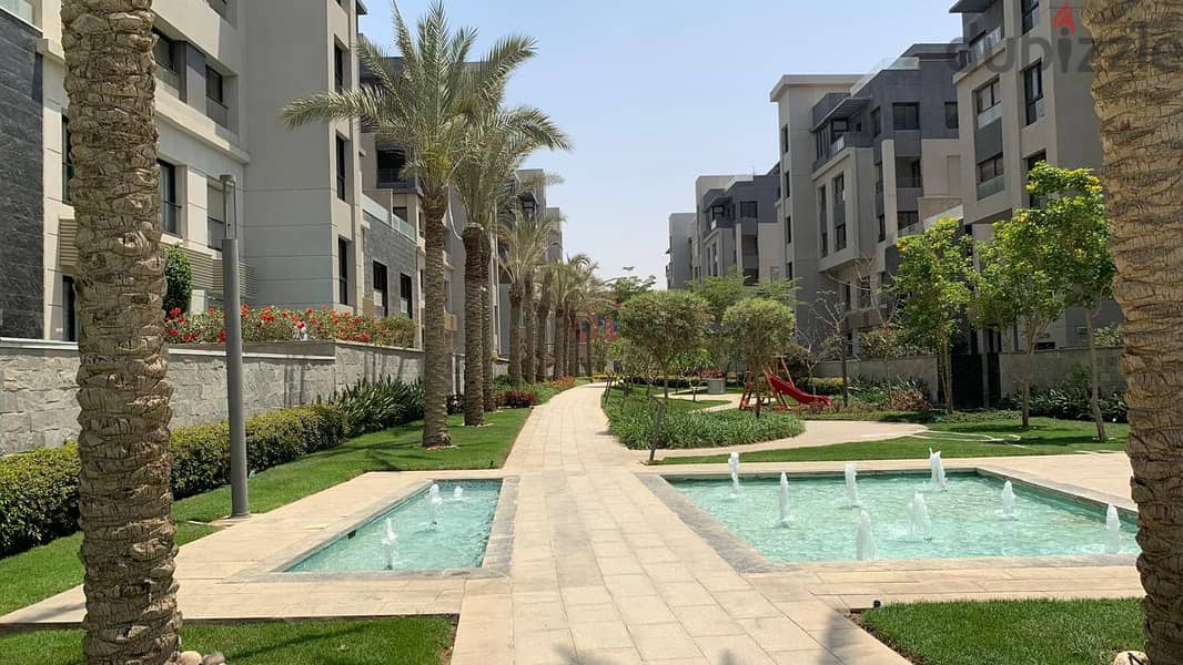 Smart Duplex  ready to move for sale in Trio, M square 215m² العاصمة الادارية fully finished with ACs with 70m² private garden less than company price 0