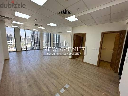 Fully finished office 96m + prime location for sale at Cairo festival city 1