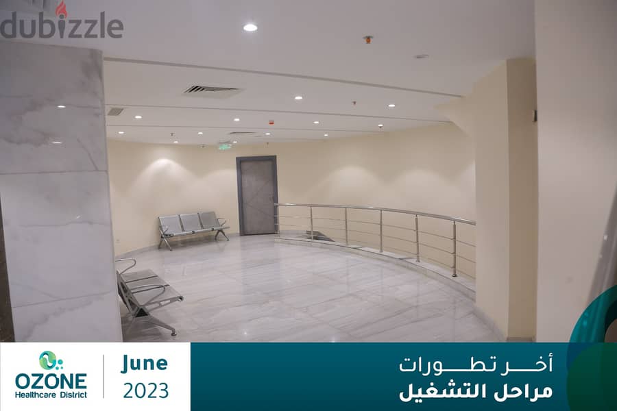 Clinic for sale 44 meters fully finished with air conditioners delivery within 4 months in Catalyst Ozone Mall Fifth Settlement 6