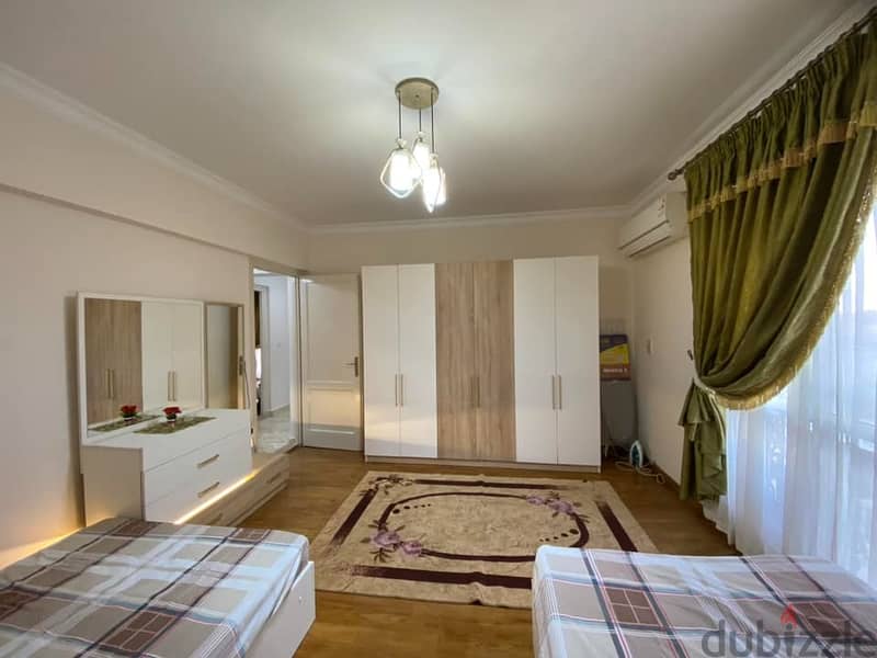 apartment for rent furnished in Al Rehab City, 2 garden view, furnished, modern  - Third round  - The tenth stage 12