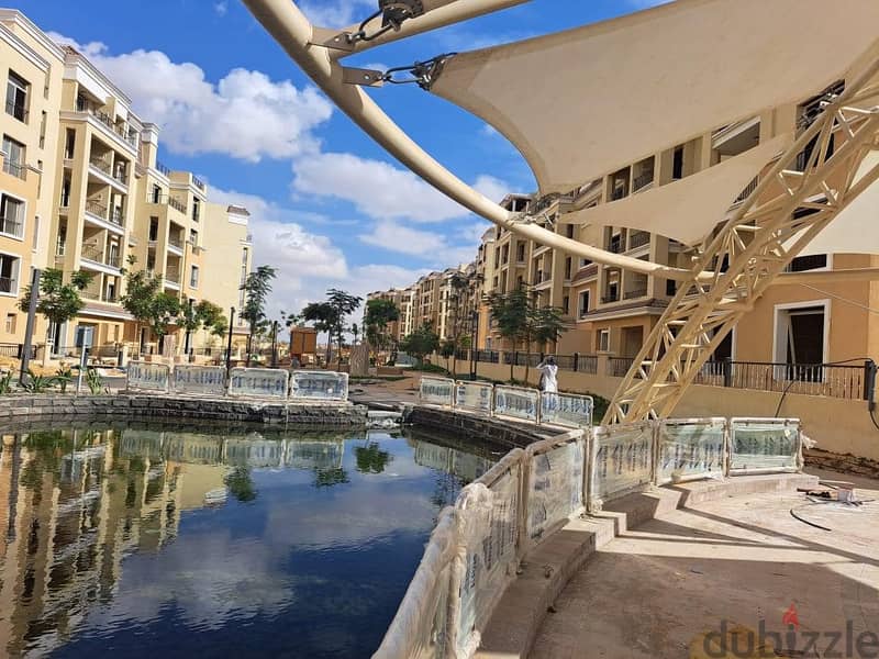 Apartment for sale, Resale, in Sarai Compound, phase S2, on a landscaped view and lake corner, 182 m, in installments, 3 rooms, including 2 masters, w 2