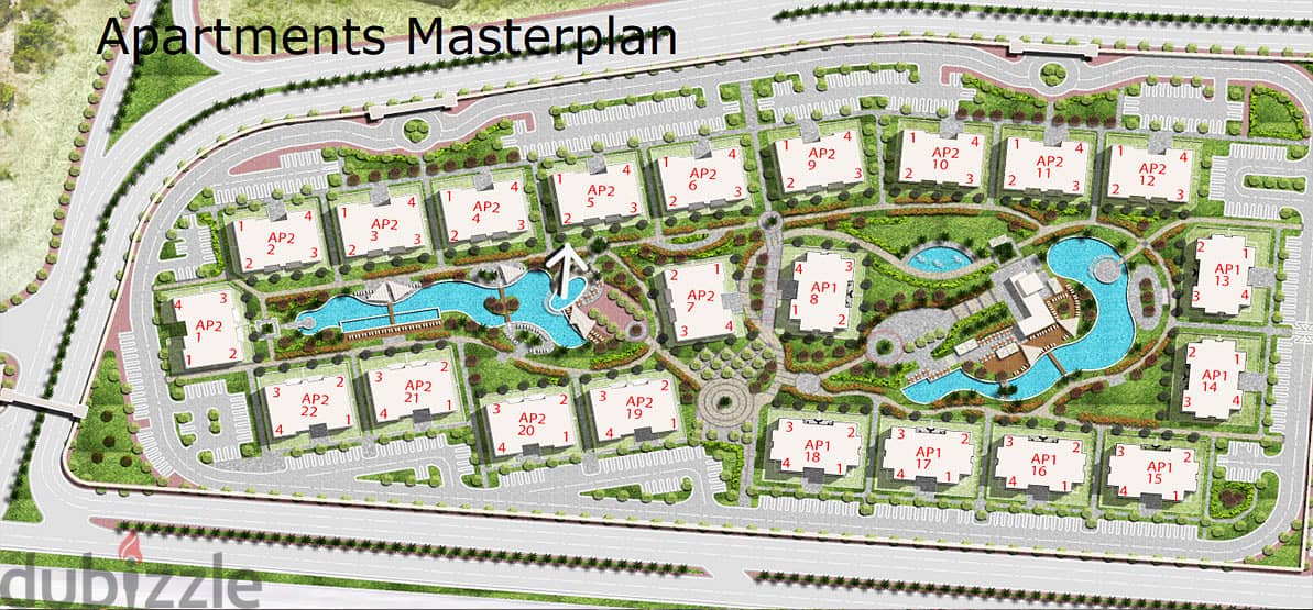 Residential unit for sale - Marina 8 (Al Alamein), area of ​​148 full 1