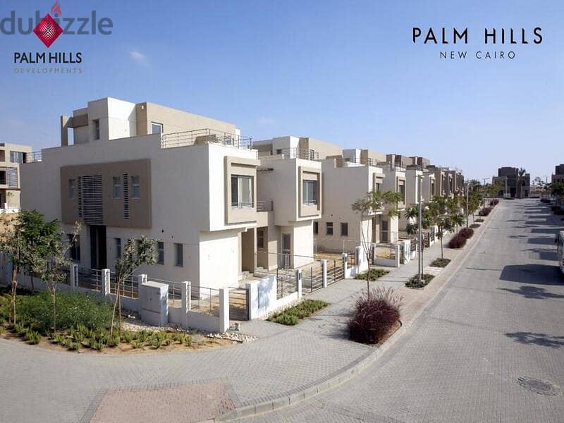 Ground floor apartment with garden area * resale * fully finished in Cleo Phase Palm Hills in the heart of New Cairo 1
