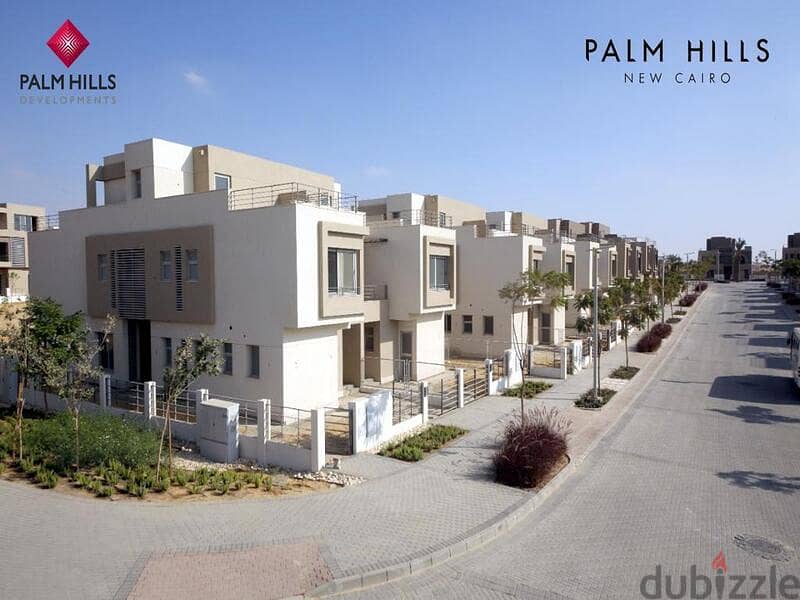 Ground floor apartment with garden area * resale * fully finished in Cleo Phase Palm Hills in the heart of New Cairo 1