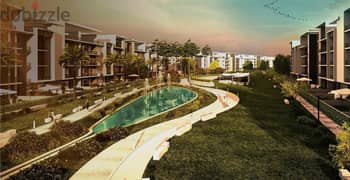 Apartment 134 meters + 54 roof  Facing north View land scape fully finished + air conditioners in Fifth Square Al marasem 0