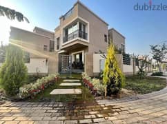 Villa with 3 floors 240 meters for sale in Taj City Compound ((villas phase only)) with two facades on the Suez and Ring Roads 0