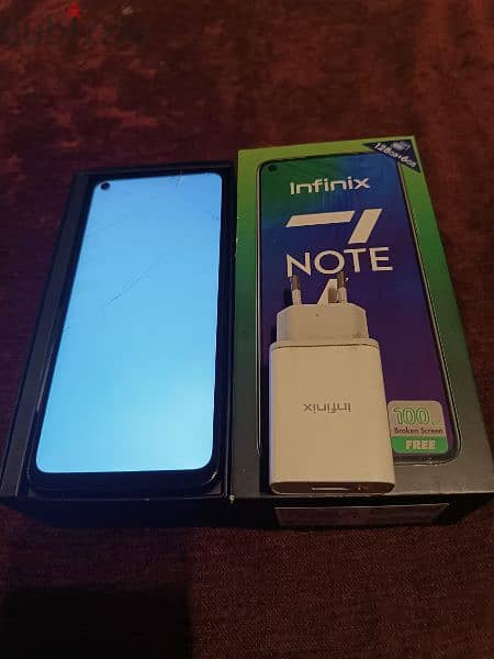 اتنين هاتف Infinix NOTE 7 للبيع لون ازرق و لون ابيض 1