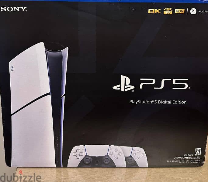 ps5 slim digital edition with 2 controllers 1
