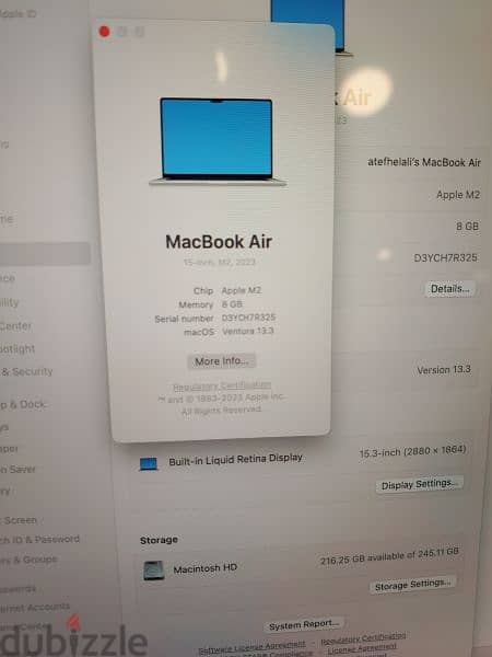 Mac book Air M2 15inch  جديد مشحون مرتين 2