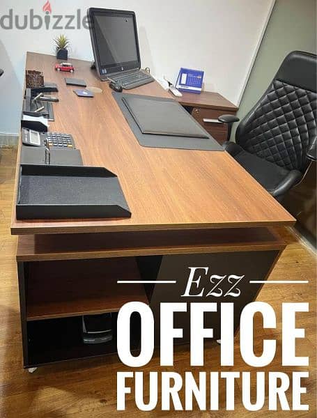 مكتب مدير مودرن من تسليمات شركهEzz office furniture للاثاث المكتبي 3