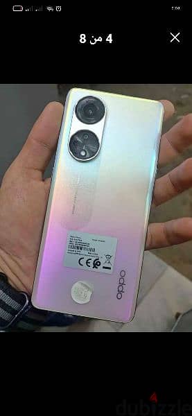 جهاز اوبو رينو8t 5g الجهاز لسه زيرو جهاز ممتاز 256جيجا 8رام كرتونه 3