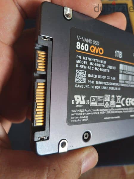 هارد SSD داخلي 1 تيرابايت من سلسلة كيو في اوه 870 من سامسونج  ata 1