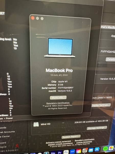Macbook pro m1 13 inch 512ssd 5