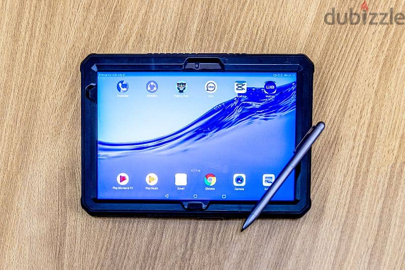 تابلت هواوي MediaPad M5 Lite: الجفر المضاد للصدمات، سكرينه زجاج والقلم 0