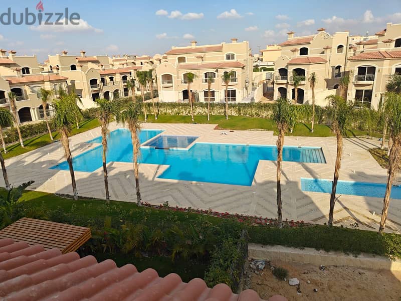 Twin house for sale in El Patio Prime Compound, immediate delivery, highest quality pool view, 289m 28