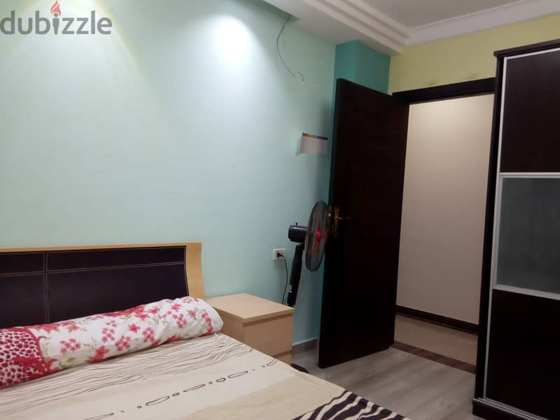 Furnished apartment for rent in Madinaty, fully air-conditioned, next to services 2