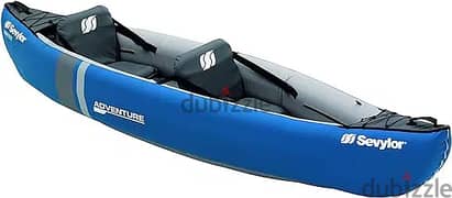 Sevylor Unisex Adventure Plus 2-3 Man Canoe Inflatable Sea Kayak