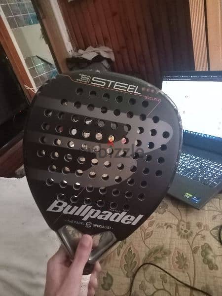 Bullpadel steel x 2023 + bullpadel racket bag (Padel Racket) 1