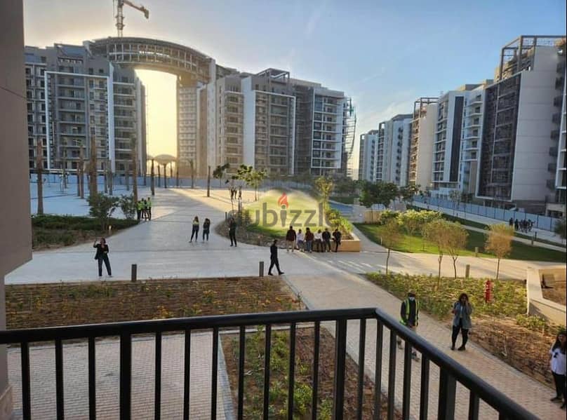 finished Ground Apartment with Garden at Zed west. (ora) new zayed. . installments 7 years 1