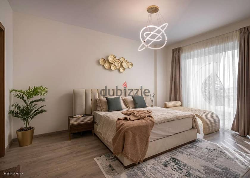 Apartment 152 meters fully finished with only 5% down payment and payment over 8 years in Mostaqbal City directly in front of Madinaty 2