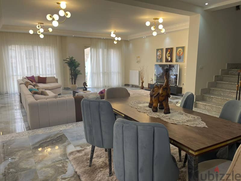 فيلا مفروشة فندقي للايجار في الباتيو اورو 320م 4غرف أول سكن فيو بوول 6