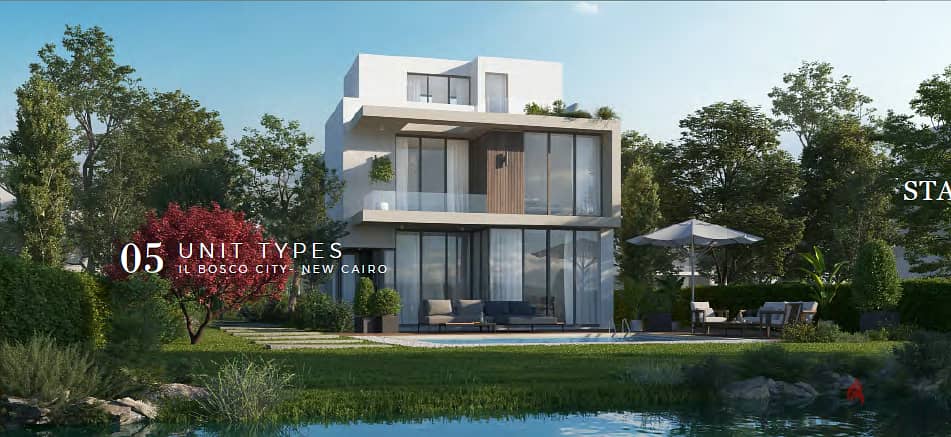 Stand alone villa for sale with a 20% discount, 9 years installments and 5% down payment in Al Bosco City Compound in Mostakbal City 10