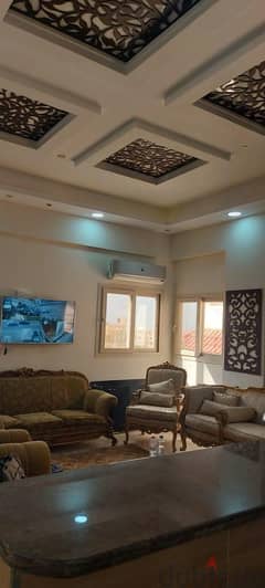 penthouse 3 bedrooms fully furnished in el banafseg villas new cairo 0