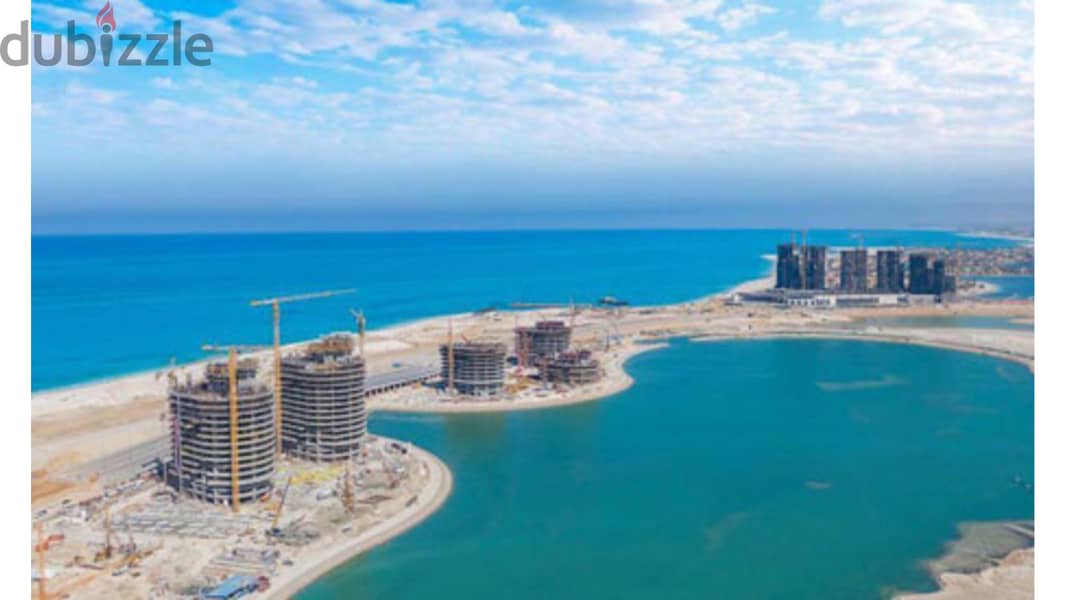Apartment 210m for sale in Alamein tower fully finished sea view ابراج العالمين 4
