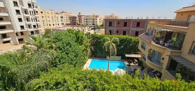 Roof apartment for sale in West Arabella with an open view In New Cairo