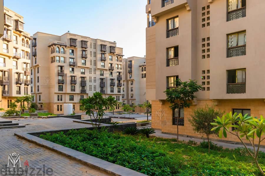 Immediately received a fully finished apartment next to the wall of the Oyoun District in the Fustat Compound with the longest payment period. 4