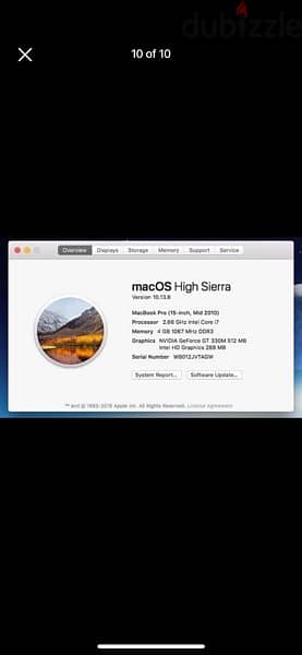 MacBook pro 2010 5