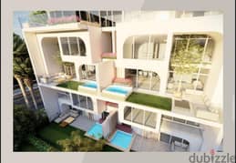 Townhouse 231m landscape view with installments in prime location - The Median Residence minutes from Cairo Airport and Heliopolis. 0