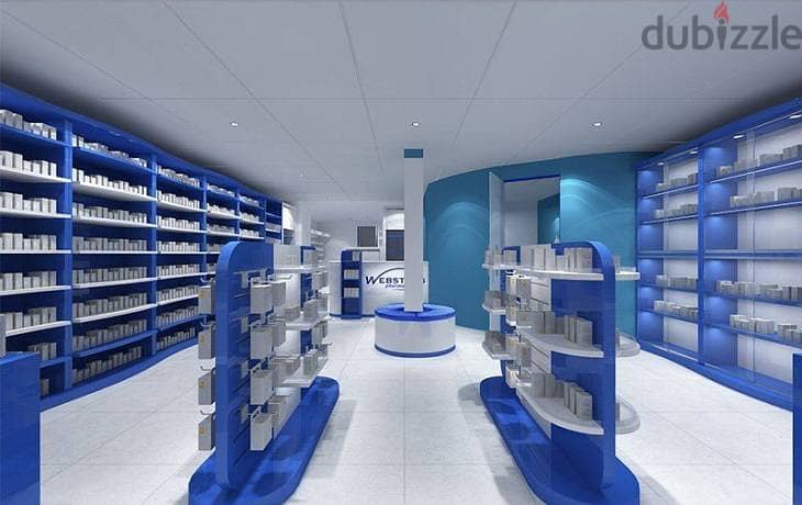 Pharmacy for sale in New Cairo at the lowest price and interest-free installments, Pam's Location in a medical building that serves 48 clinics and 10, 4